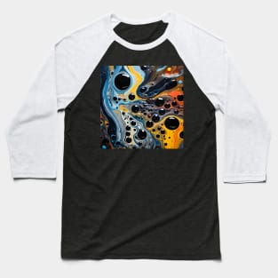 Abstract Celestial Viscosity Art Baseball T-Shirt